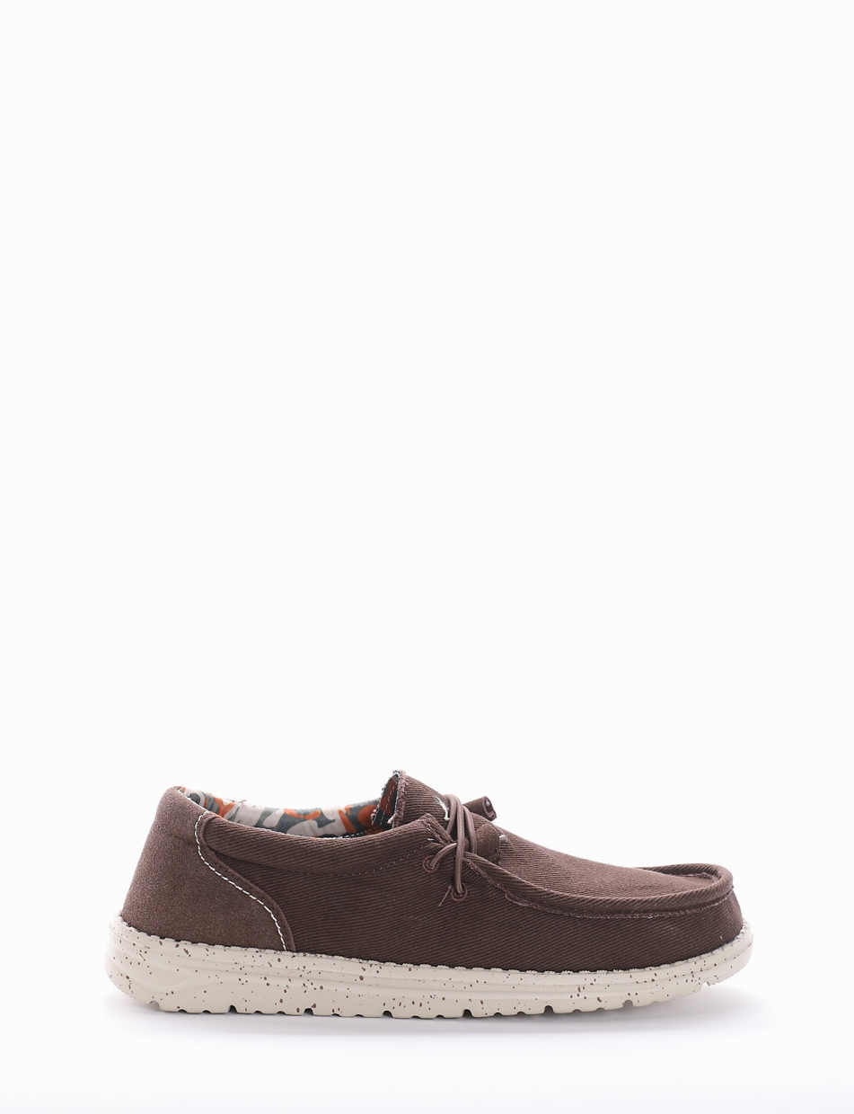 Sneakers dark brown canvas