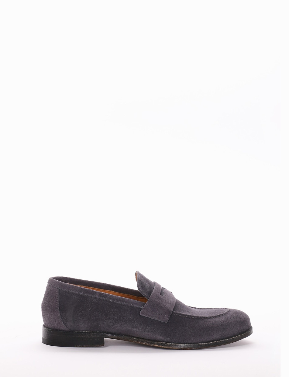 Loafers heel 2 cm jeans chamois