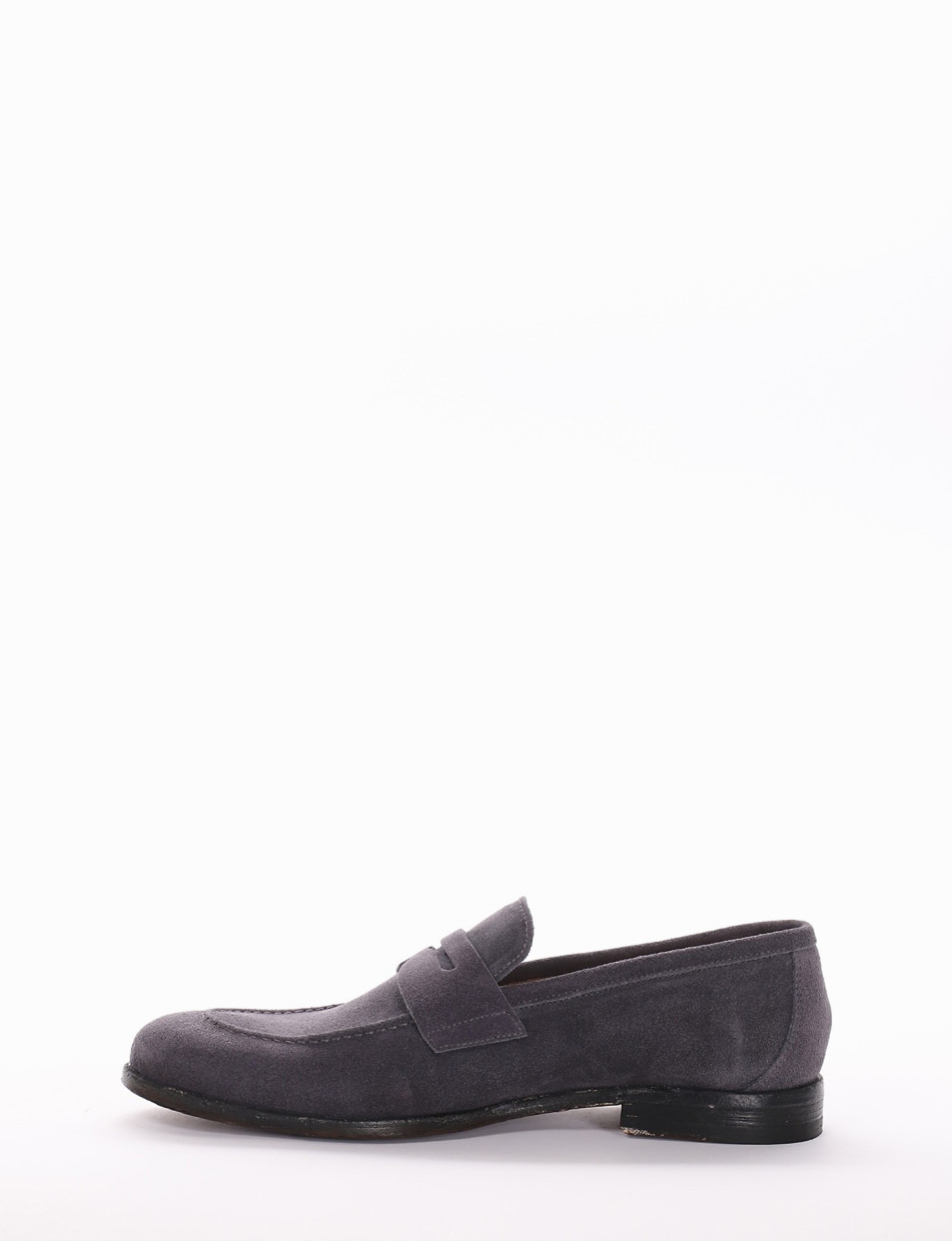Loafers heel 2 cm jeans chamois