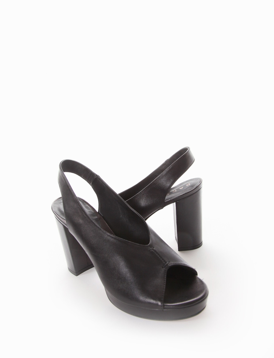 Sandalo tacco 8 cm nero