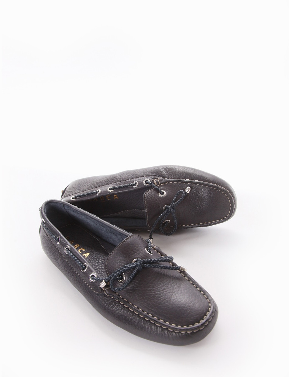 Loafers blu leather