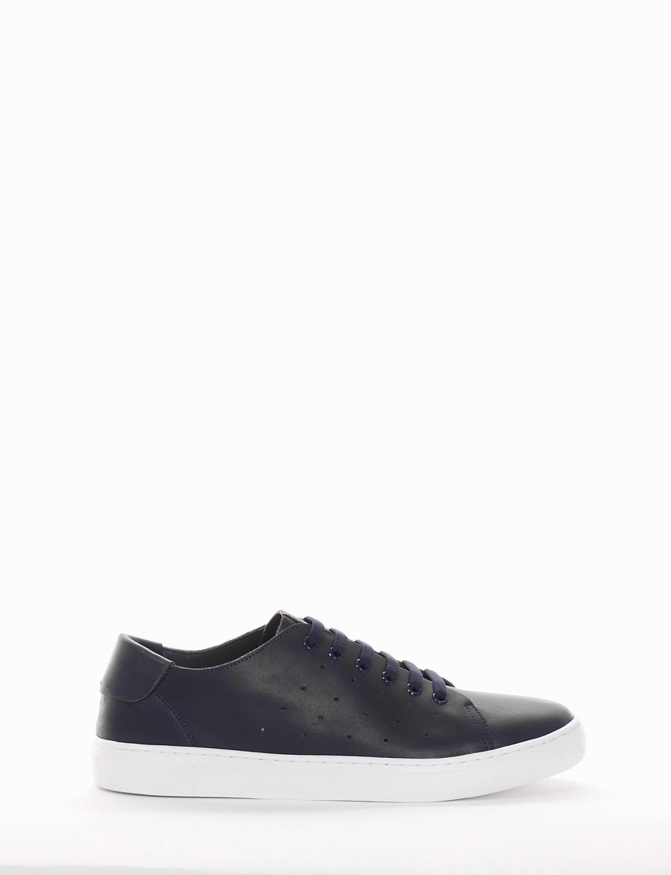 Sneakers blu leather