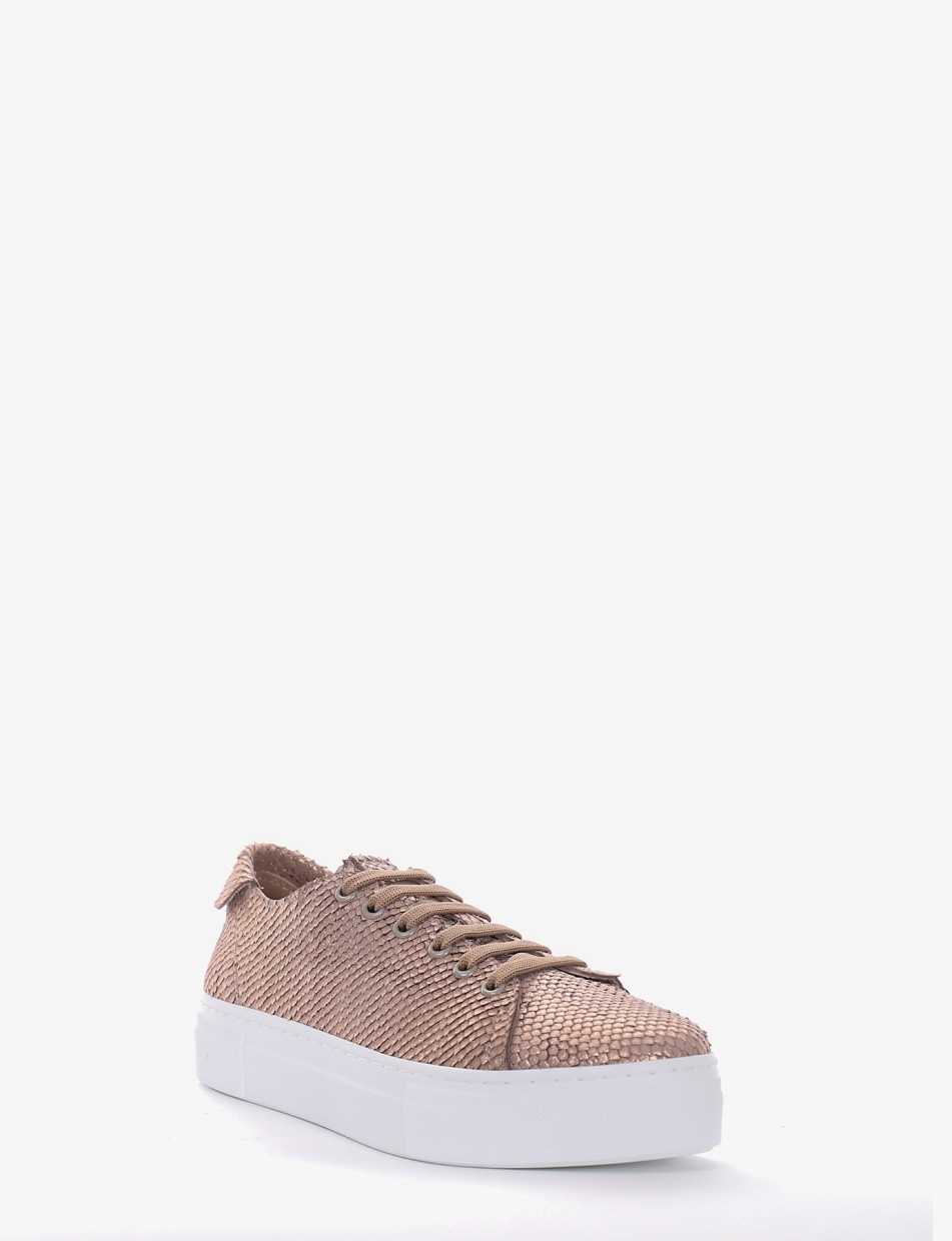 Sneakers beige python