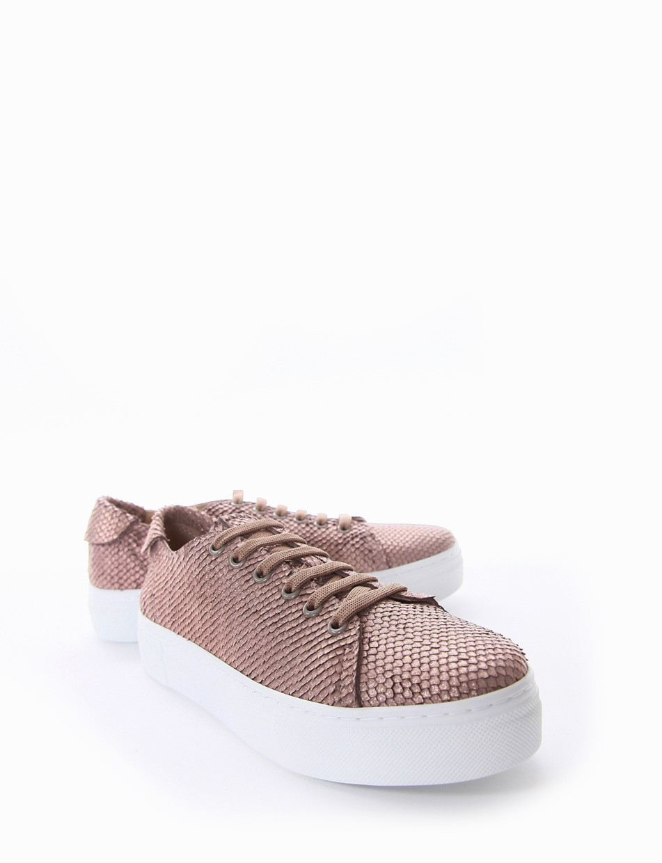 Sneakers beige python