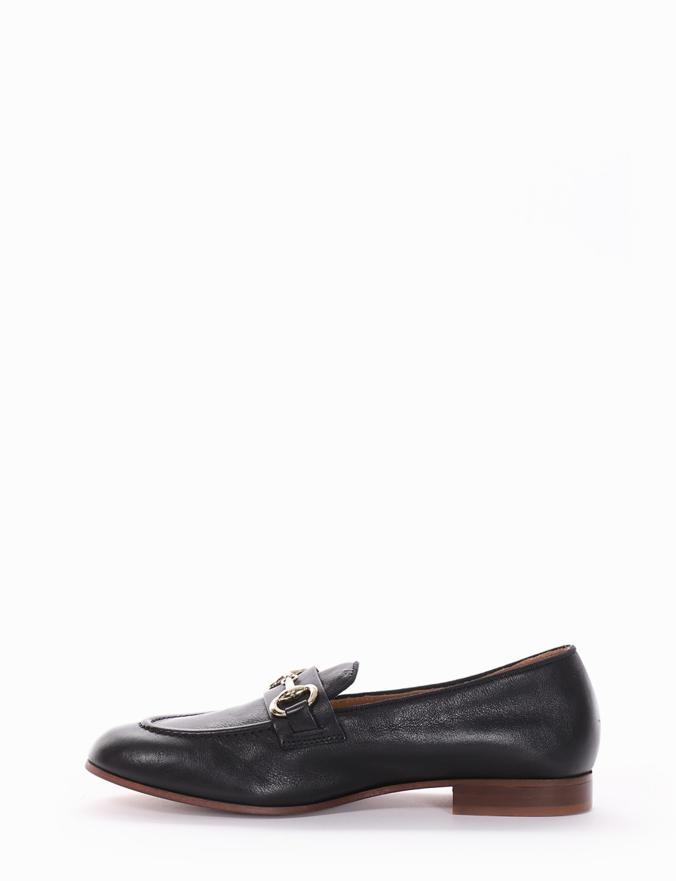 Mocassino tacco 2cm nero