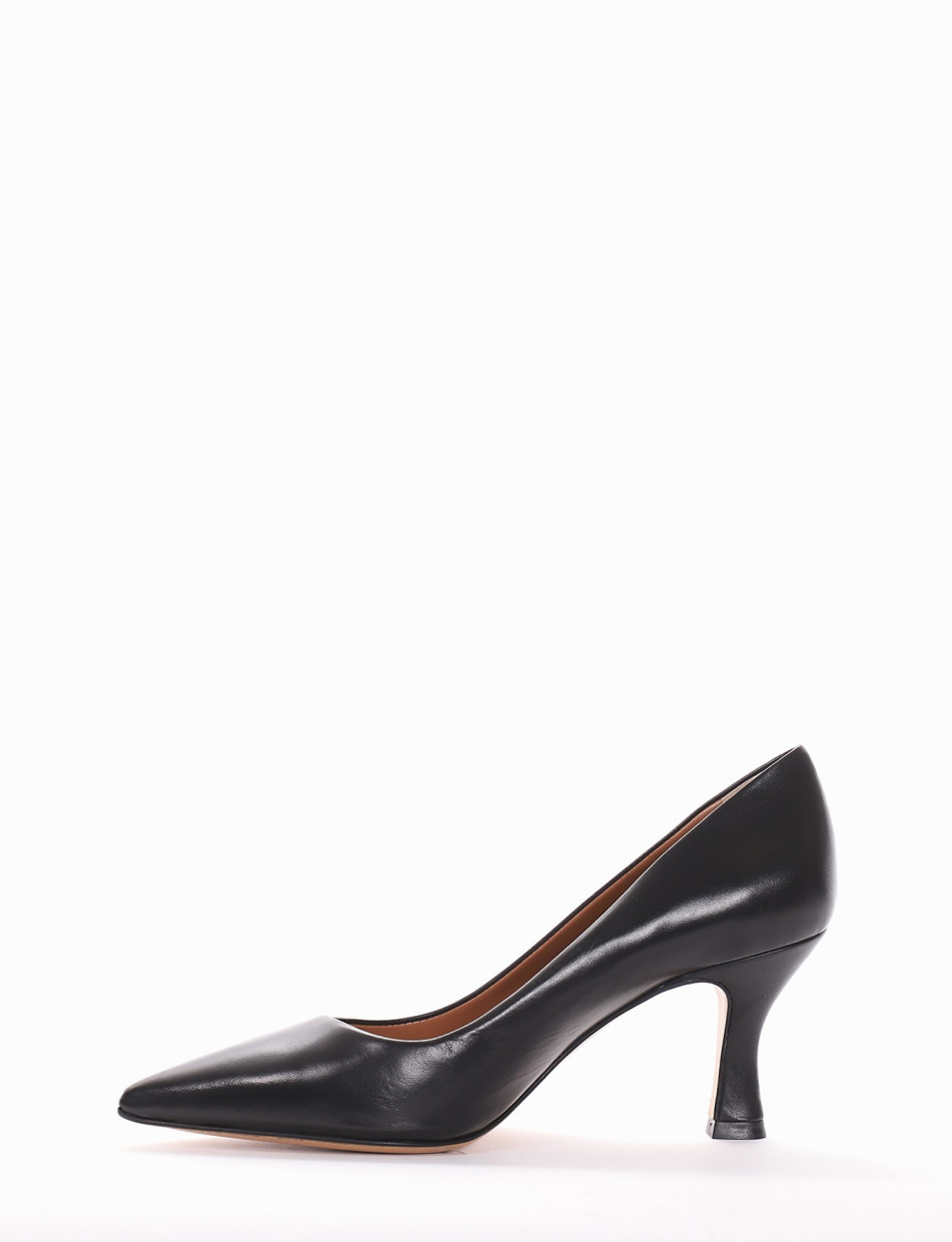 Pumps heel 7 cm black leather