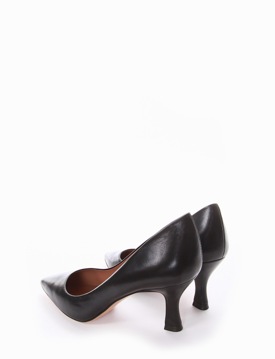 Pumps heel 7 cm black leather