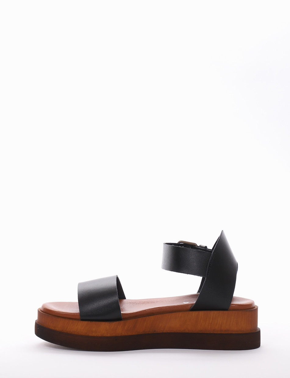 Sandalo tacco 4 cm nero