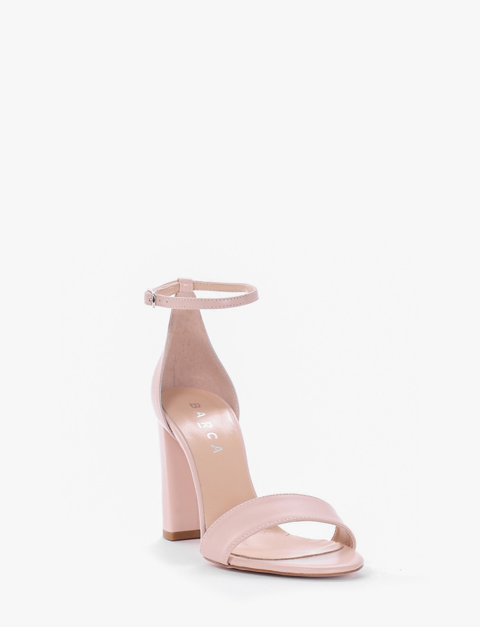 Sandalo tacco 10 cm rosa
