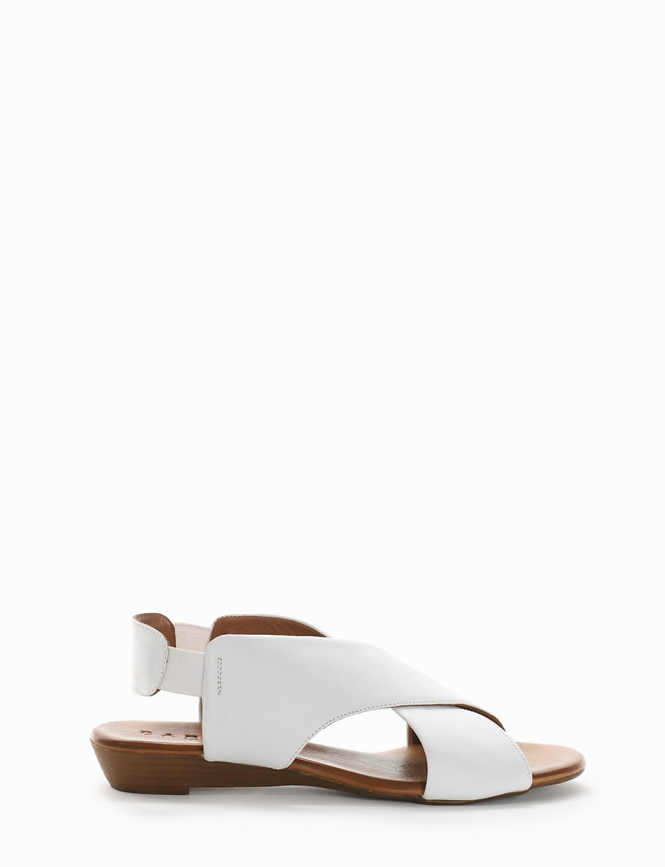 Sandalo tacco 2 cm bianco
