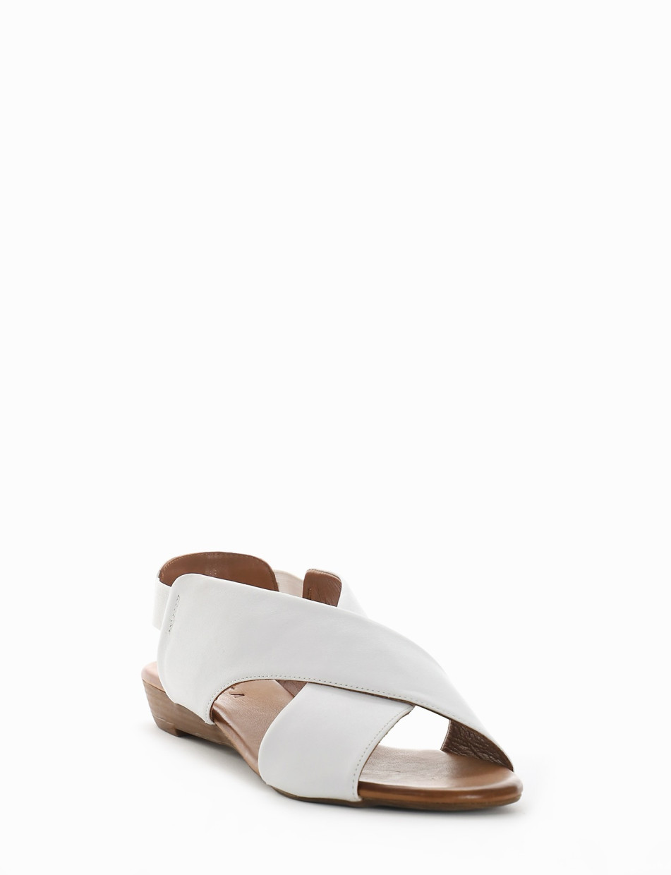 Sandalo tacco 2 cm bianco