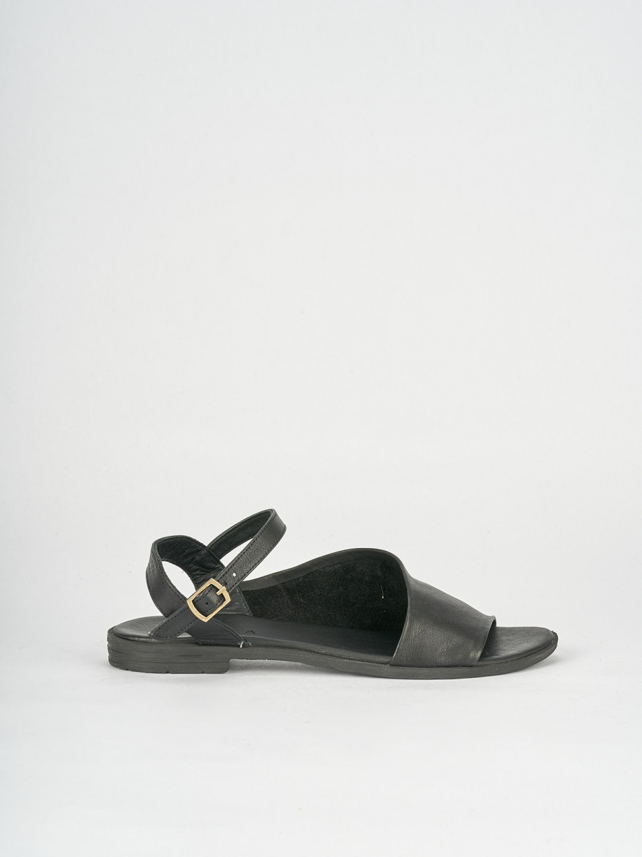 Sandalo tacco 1 cm nero