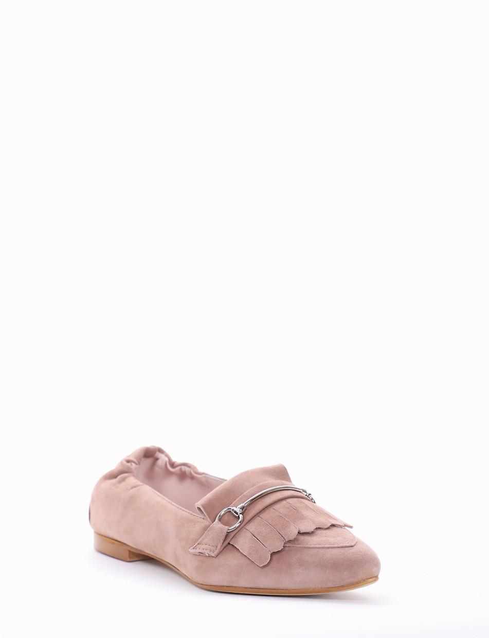 Mocassino tacco 1 cm beige