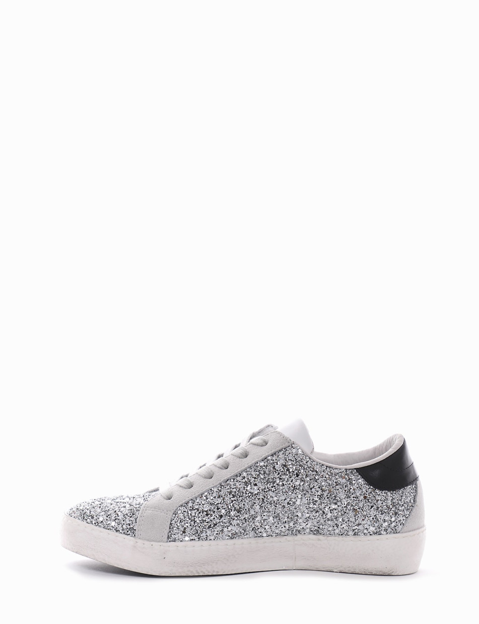 Sneakers silver glitter