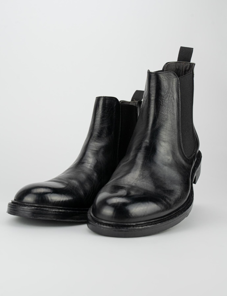 Stivaletti uomo nero pelle Barca Stores