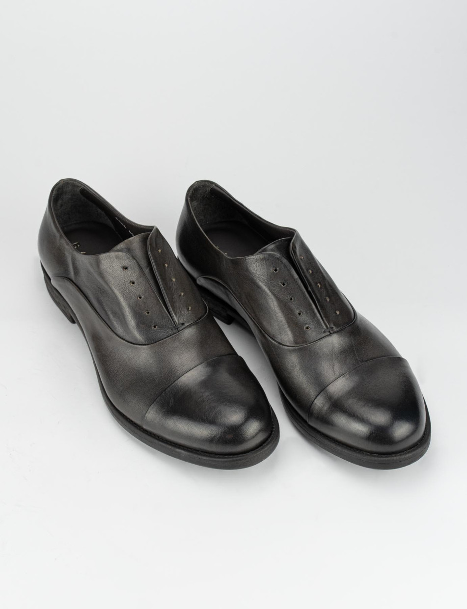 Scarpa lacci tacco 2 cm grigio