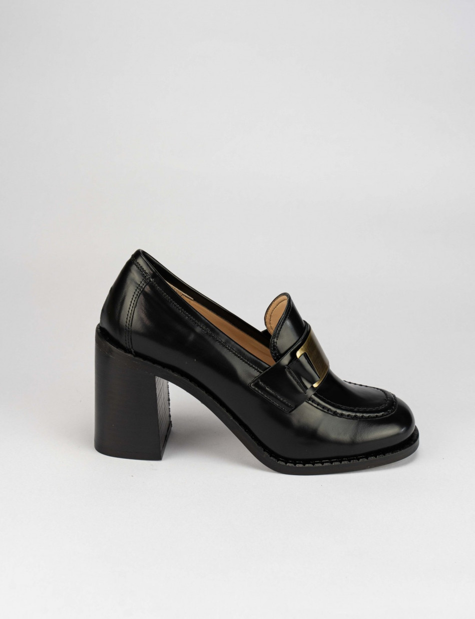 Pumps heel 7 cm black leather