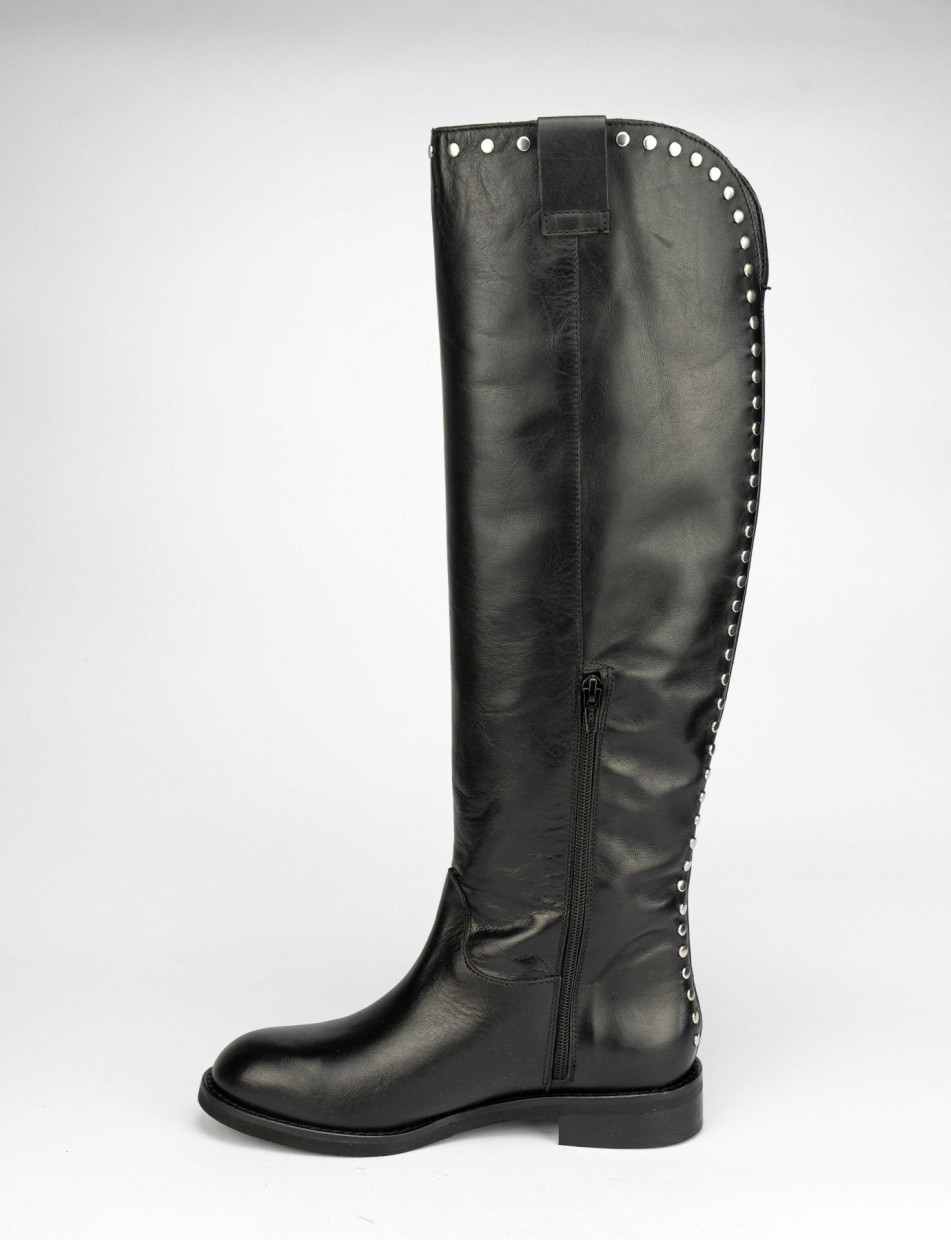 Stivale tacco 3 cm nero