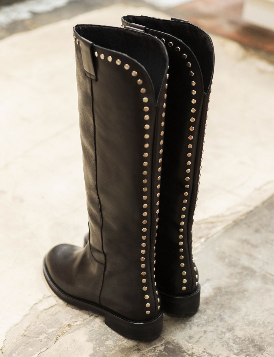 Stivale tacco 3 cm nero
