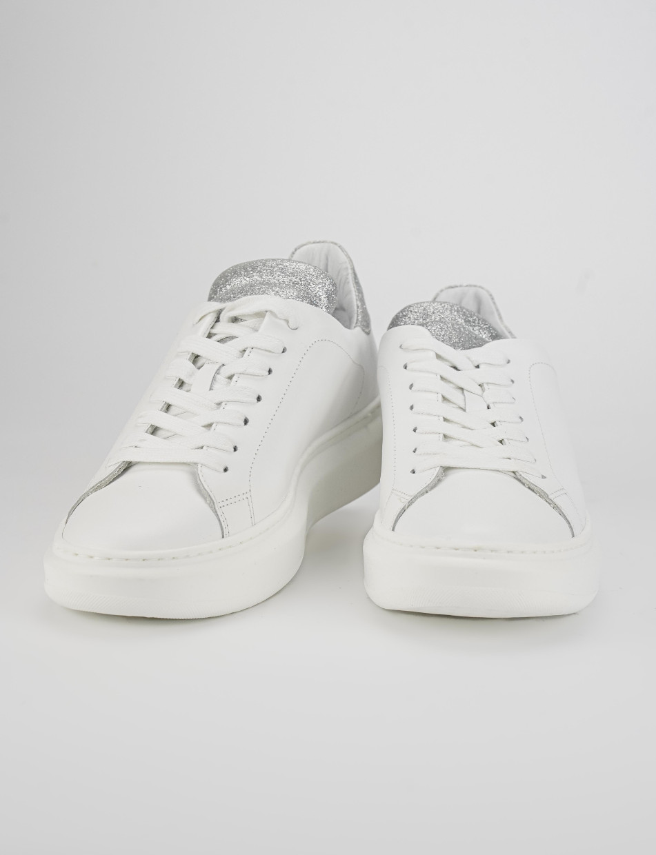 Sneakers pelle bianco