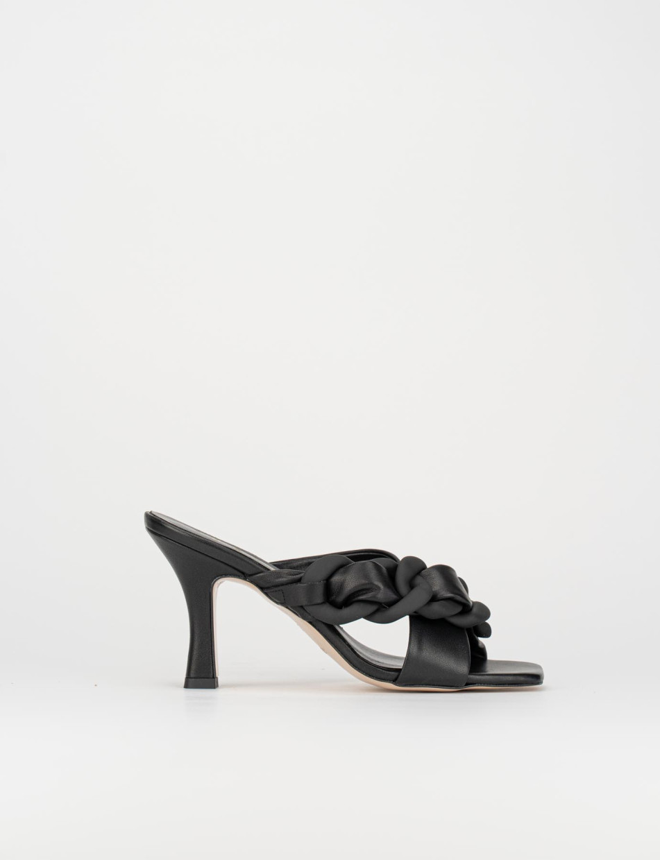 Mule slippers with heel cheap