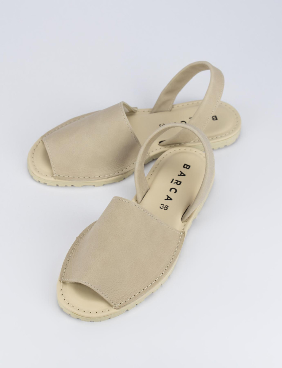 Espadrillas pelle beige