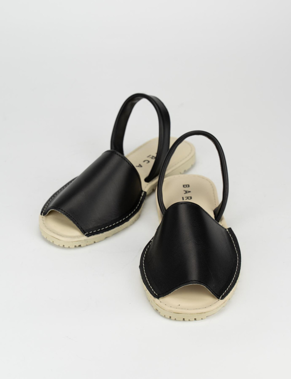 Espadrillas black leather