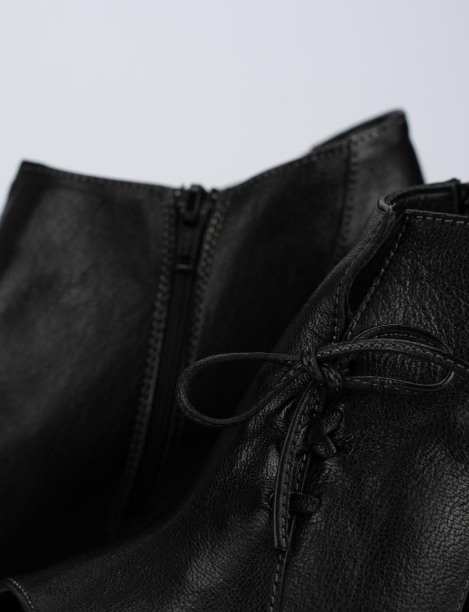 Sandalo tacco 5 cm nero pelle