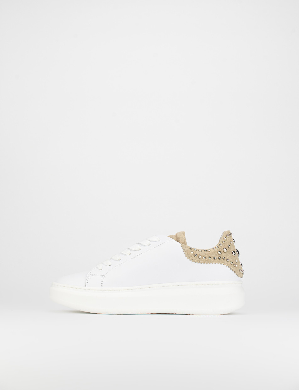 Sneakers pelle bianco