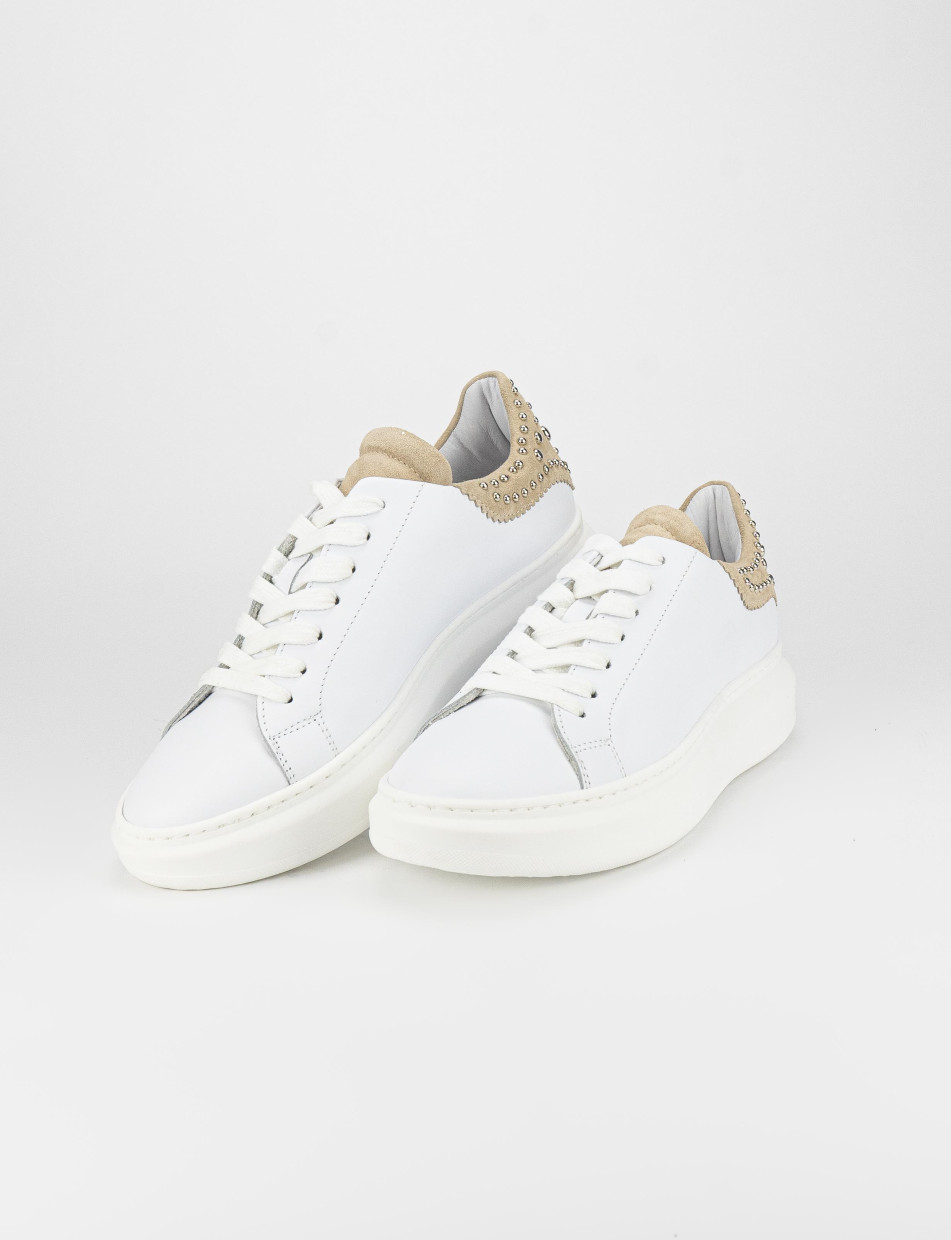 Sneakers pelle bianco