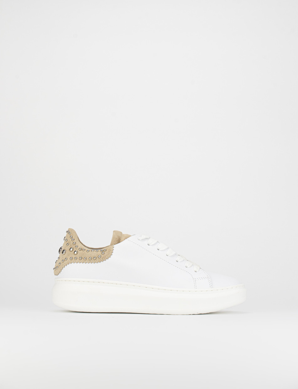 Sneakers pelle bianco