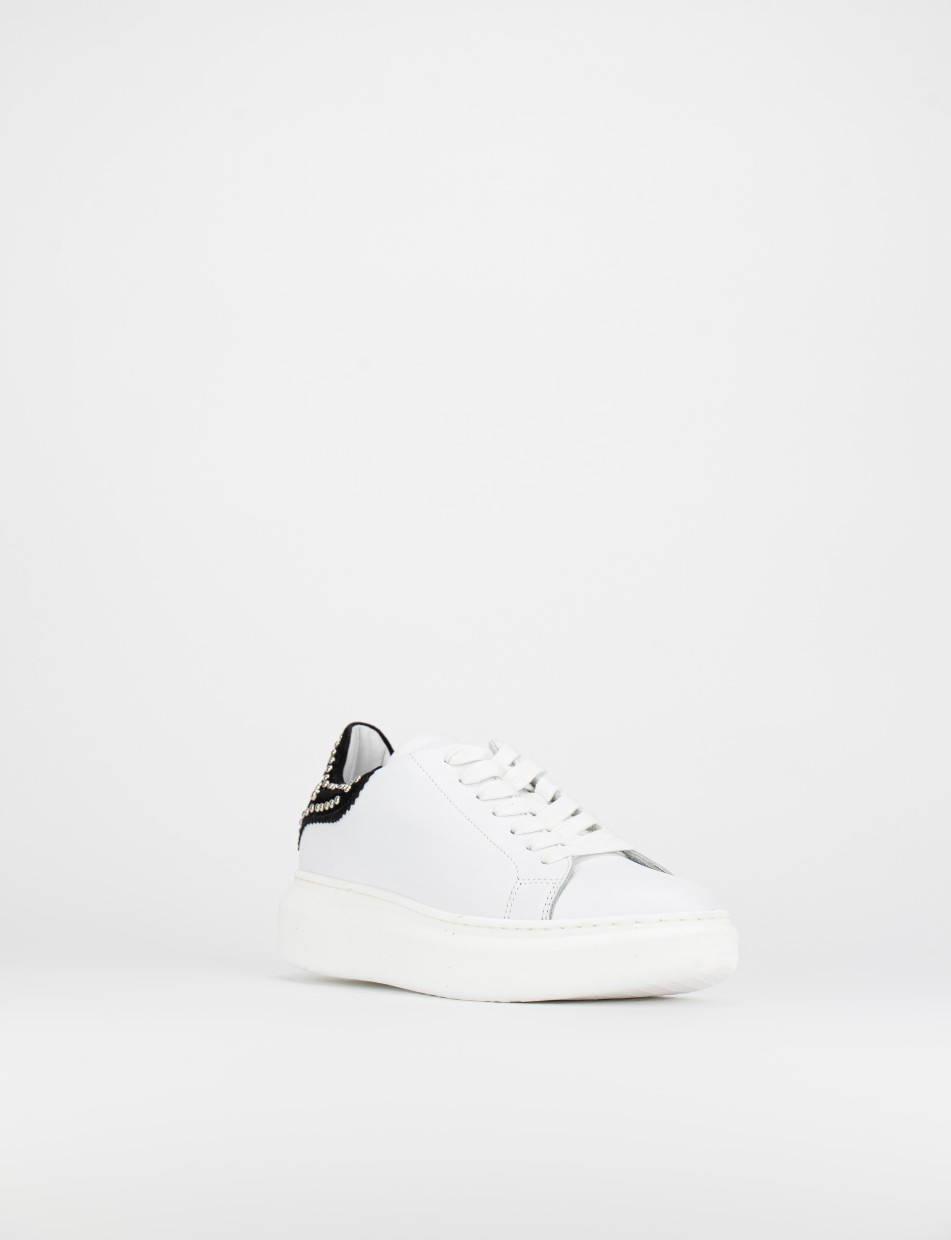 Sneakers pelle bianco