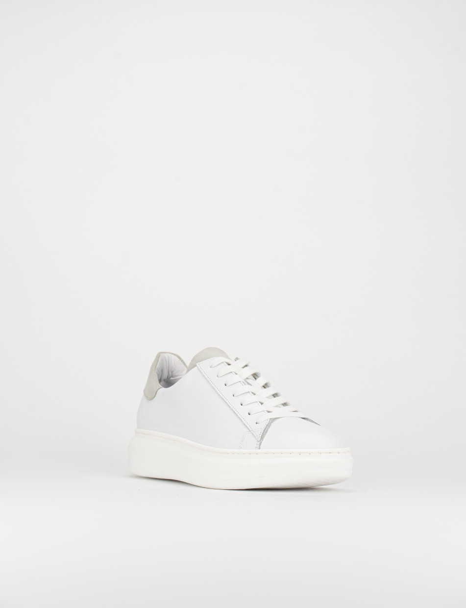 Sneakers pelle bianco