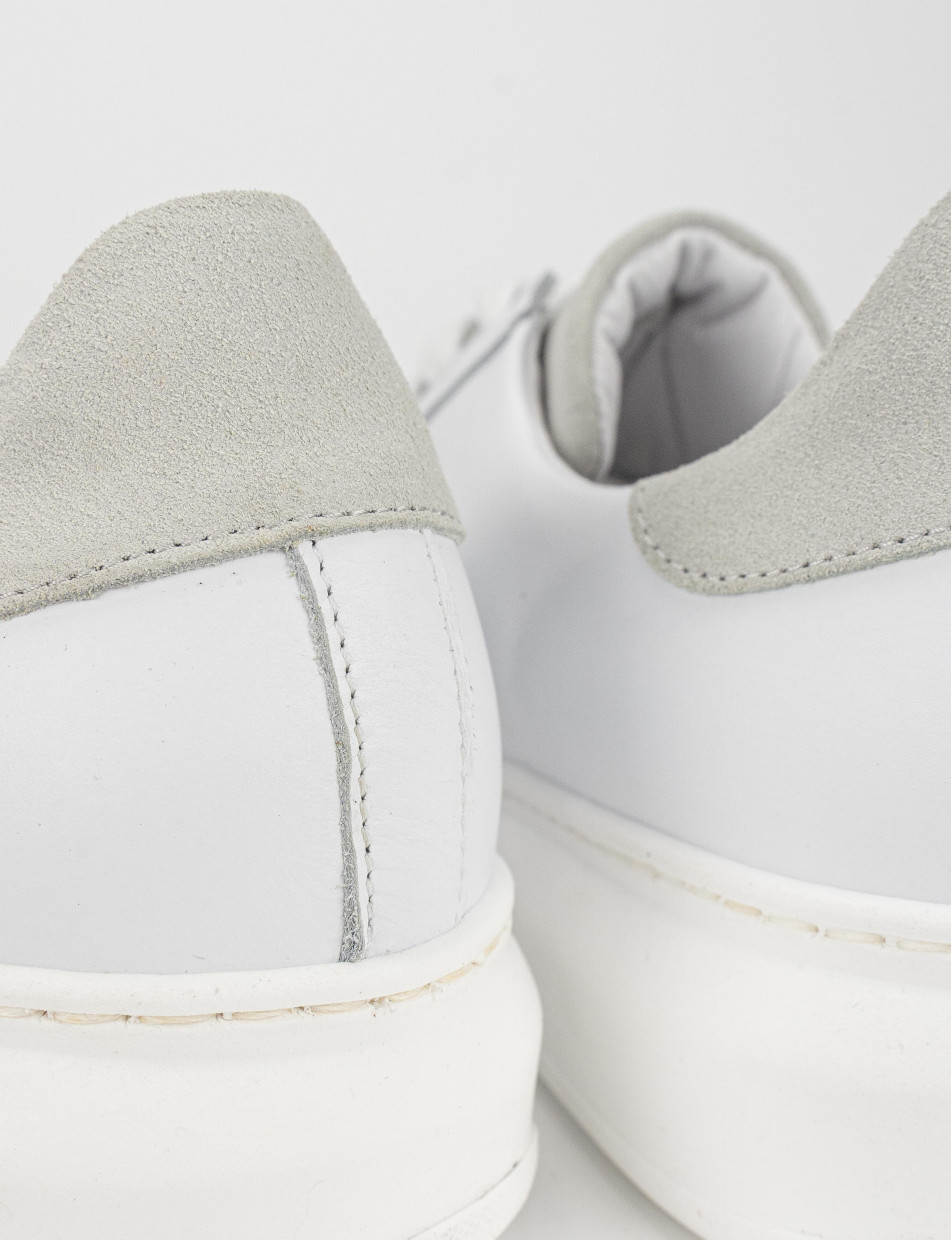 Sneakers pelle bianco