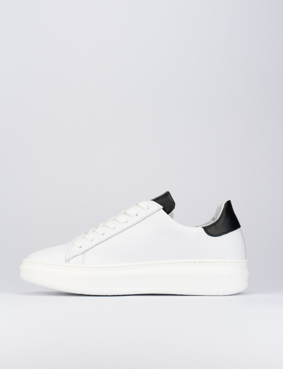 Sneakers pelle bianco