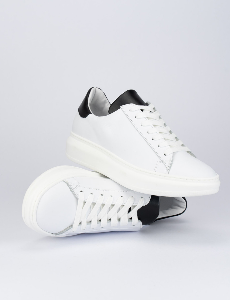 Sneakers pelle bianco