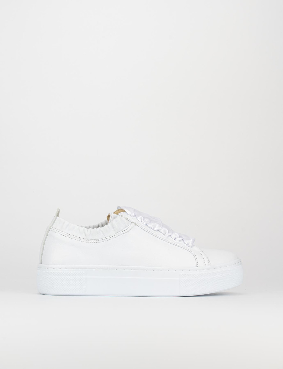 Sneakers pelle bianco