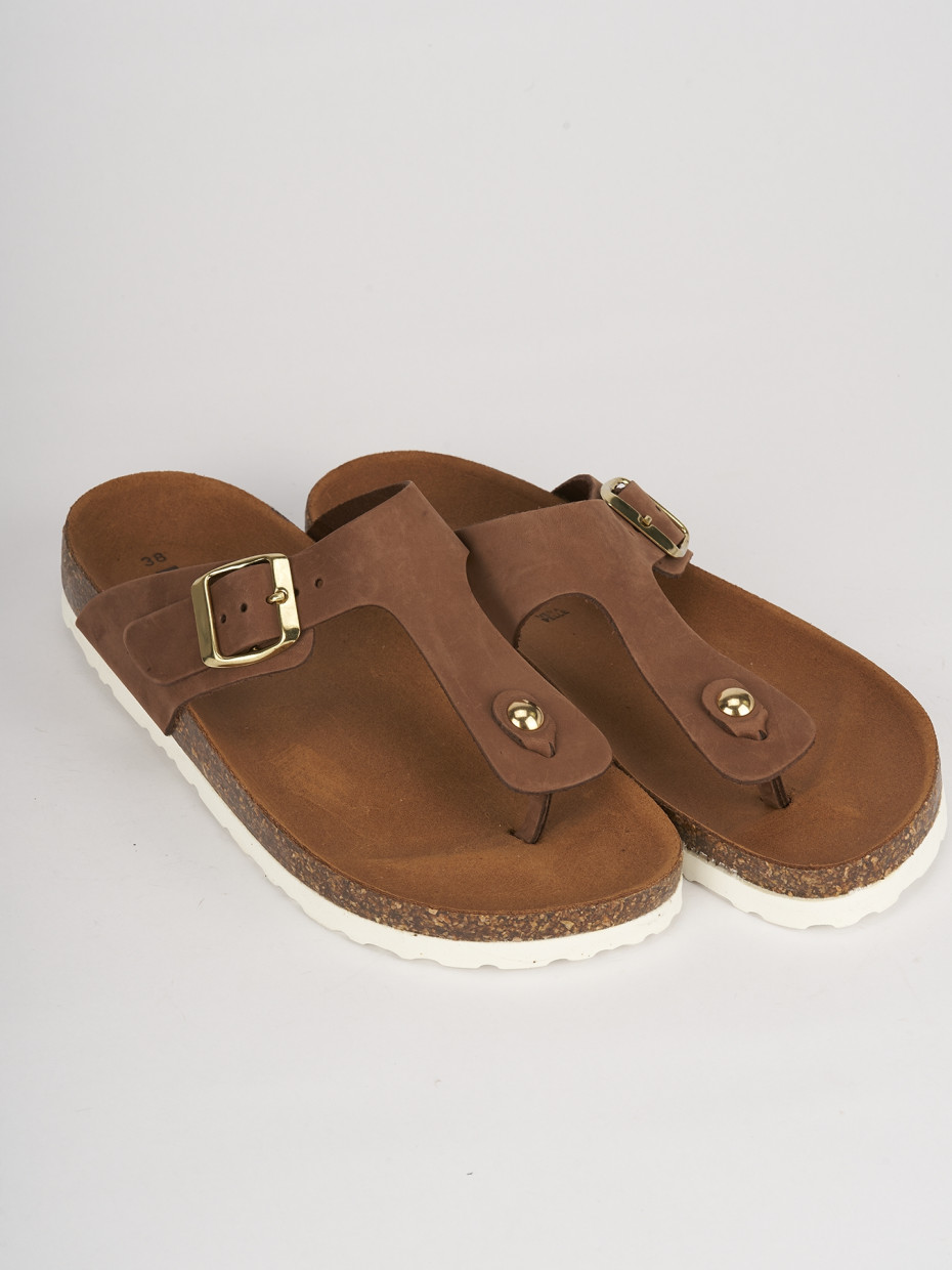 Slippers dark brown nabuk