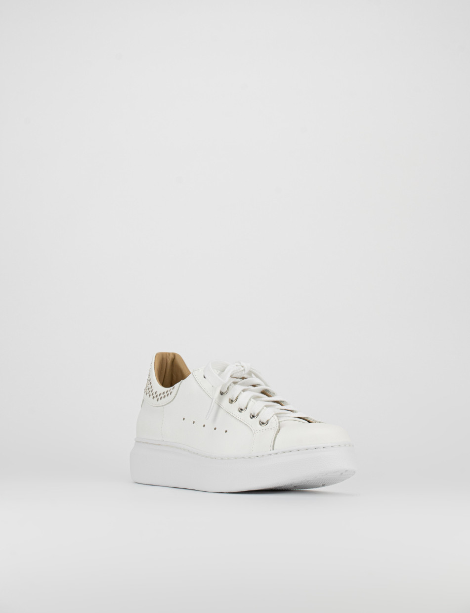 Sneakers pelle bianco