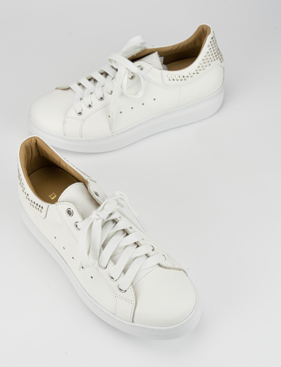 Sneakers pelle bianco