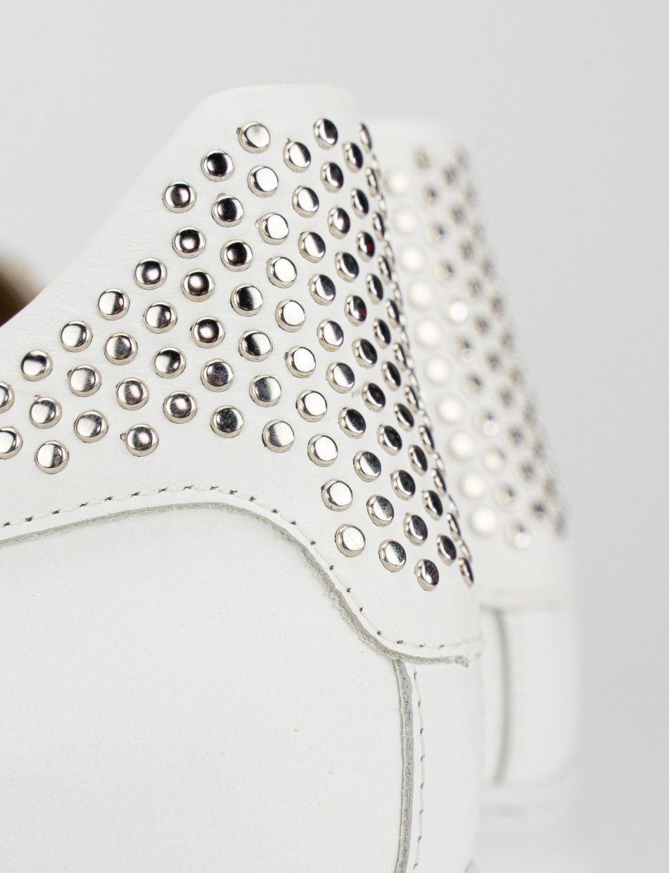 Sneakers pelle bianco