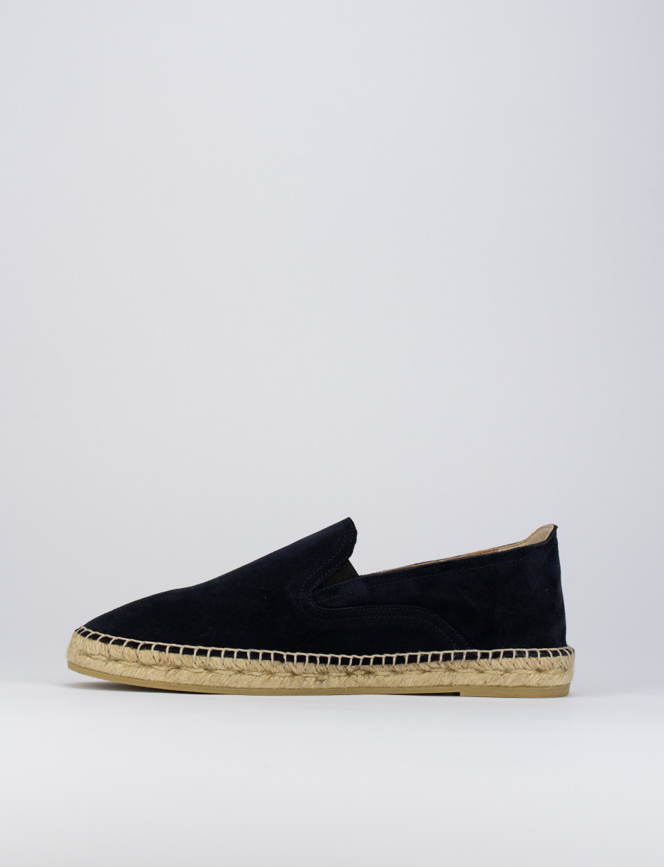 Espadrillas heel 1 cm blu chamois