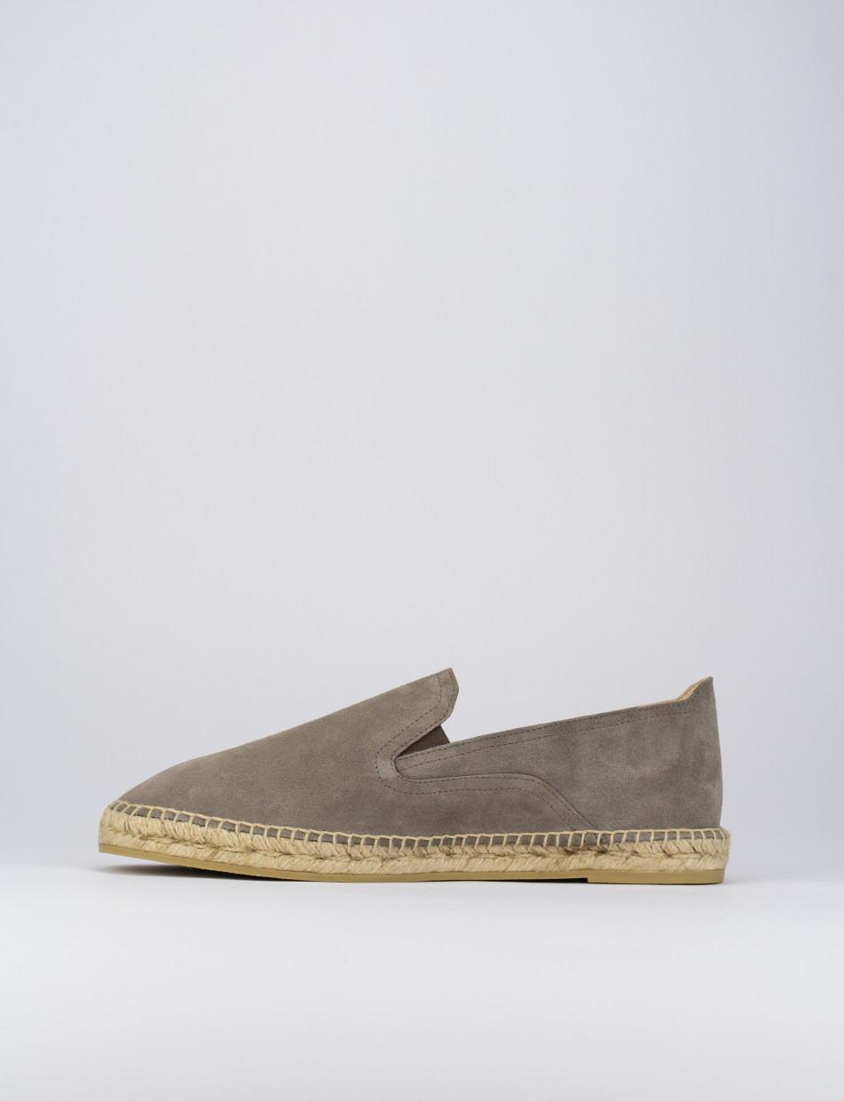 Espadrillas heel 1 cm grey chamois