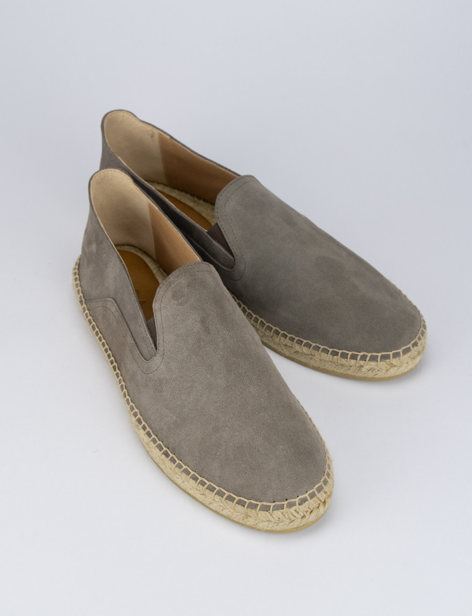 Espadrillas heel 1 cm grey chamois