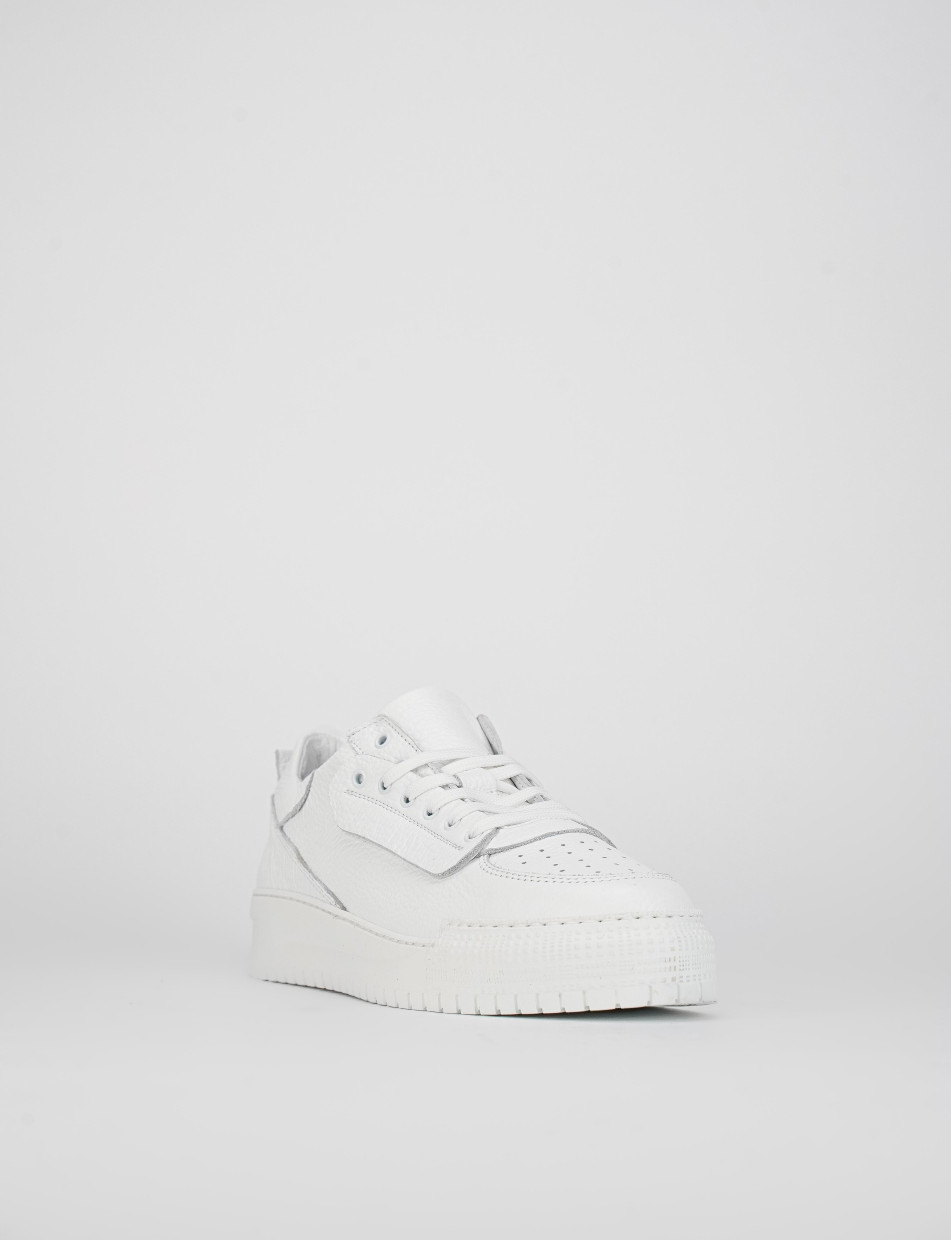 Sneakers pelle bianco