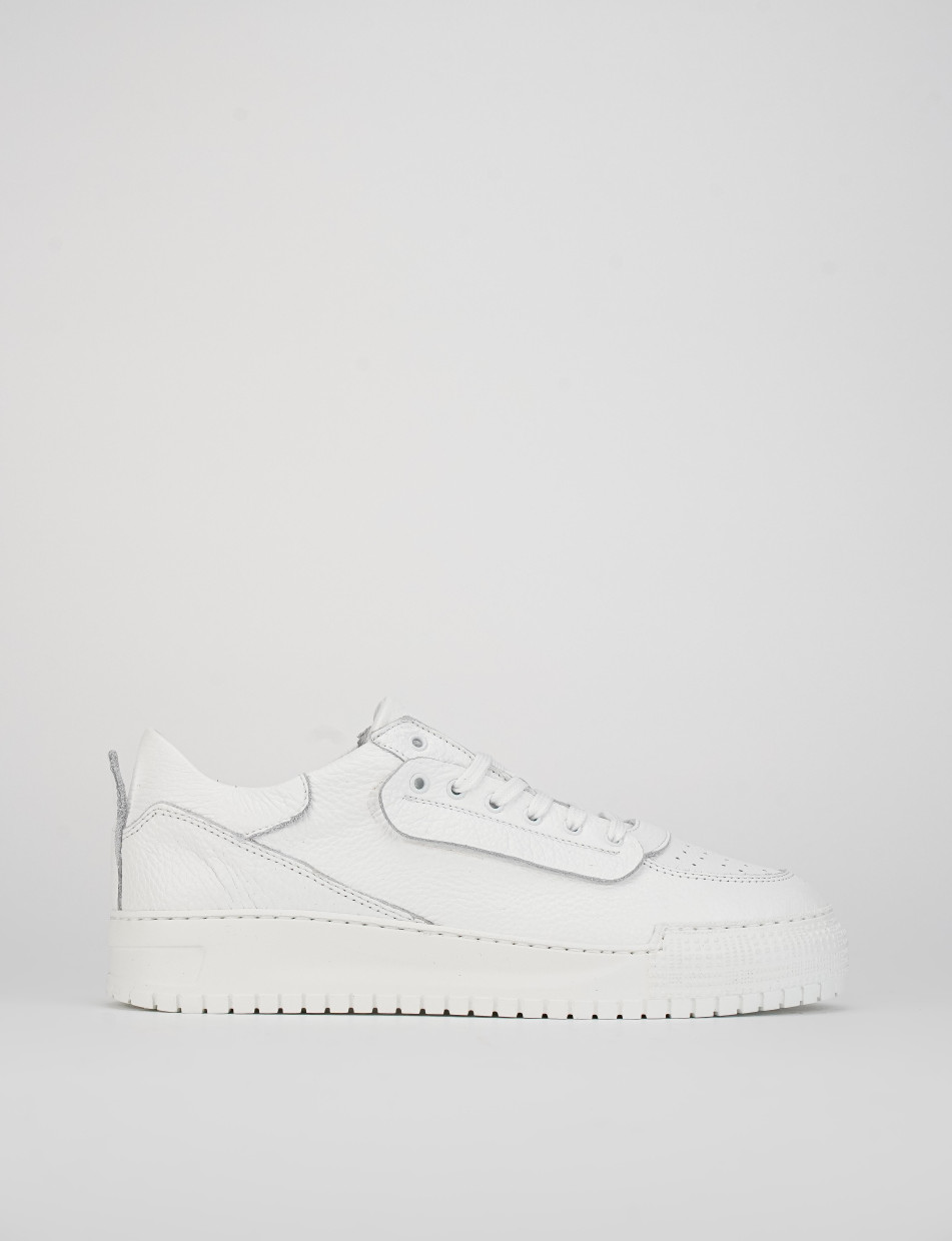 Sneakers pelle bianco