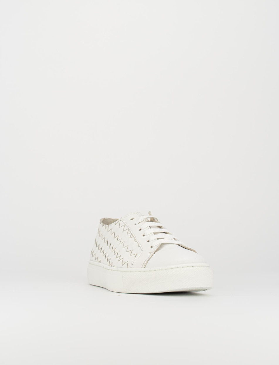 Sneakers pelle bianco