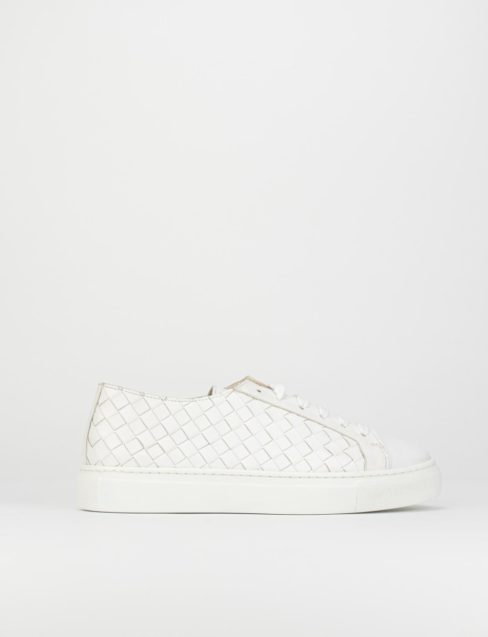 Sneakers pelle bianco