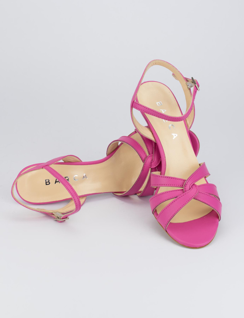 Sandalo tacco 9 cm rosa pelle