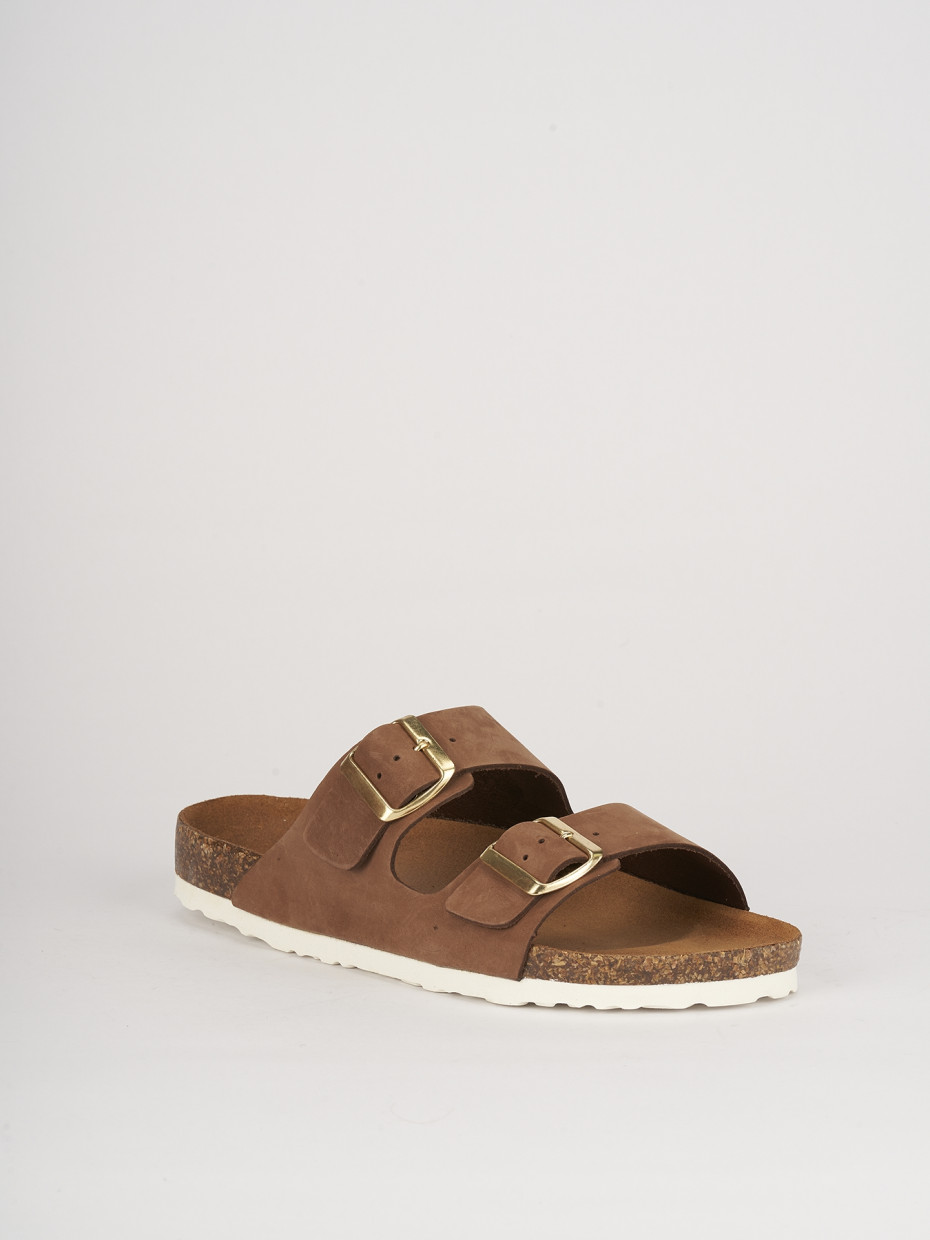 Slippers dark brown nabuk